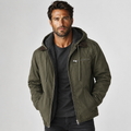 Men's Hooded Winter Coat - Long Loose Fit with Pockets