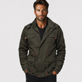 Men's Fleece-Lined Jacket - 100% Cotton Winter Coat