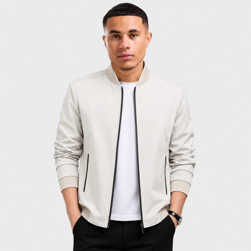 Men's Baseball Jacket - Long Sleeve Casual Style