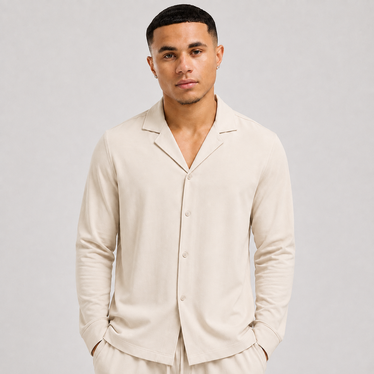 Men's Cotton Slim Fit Shirt – Top Only