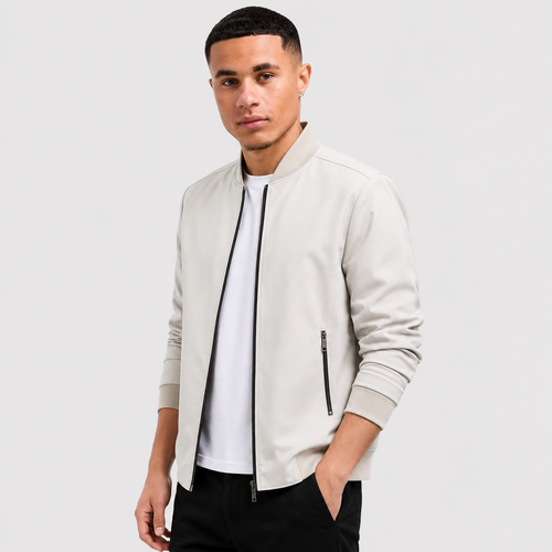 Men's Baseball Jacket - Long Sleeve Casual Style
