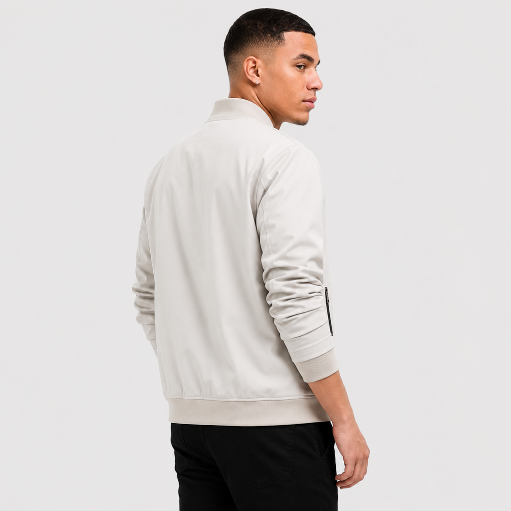 Men's Baseball Jacket - Long Sleeve Casual Style