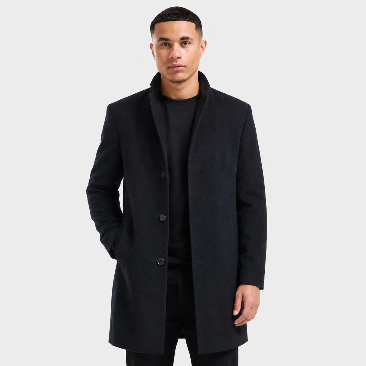 Men's Trench Coat - Long Slim Fit Winter Overcoat