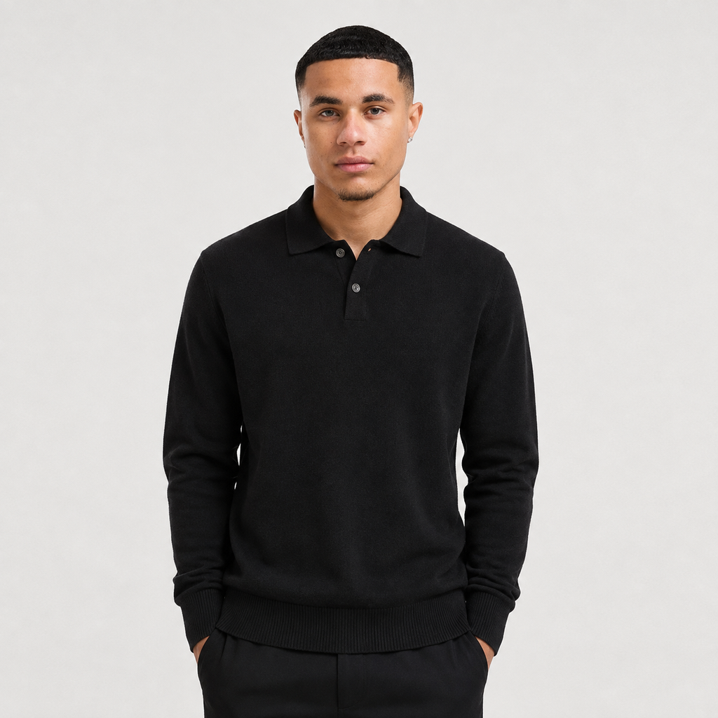 Men's Pullover Sweater - Loose Fit Long Sleeve Casual