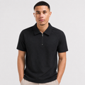 Men's Striped Polo Shirt - Short Sleeve Relaxed Fit