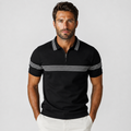 Men's Striped Shirt - Short Sleeve Business Casual Summer