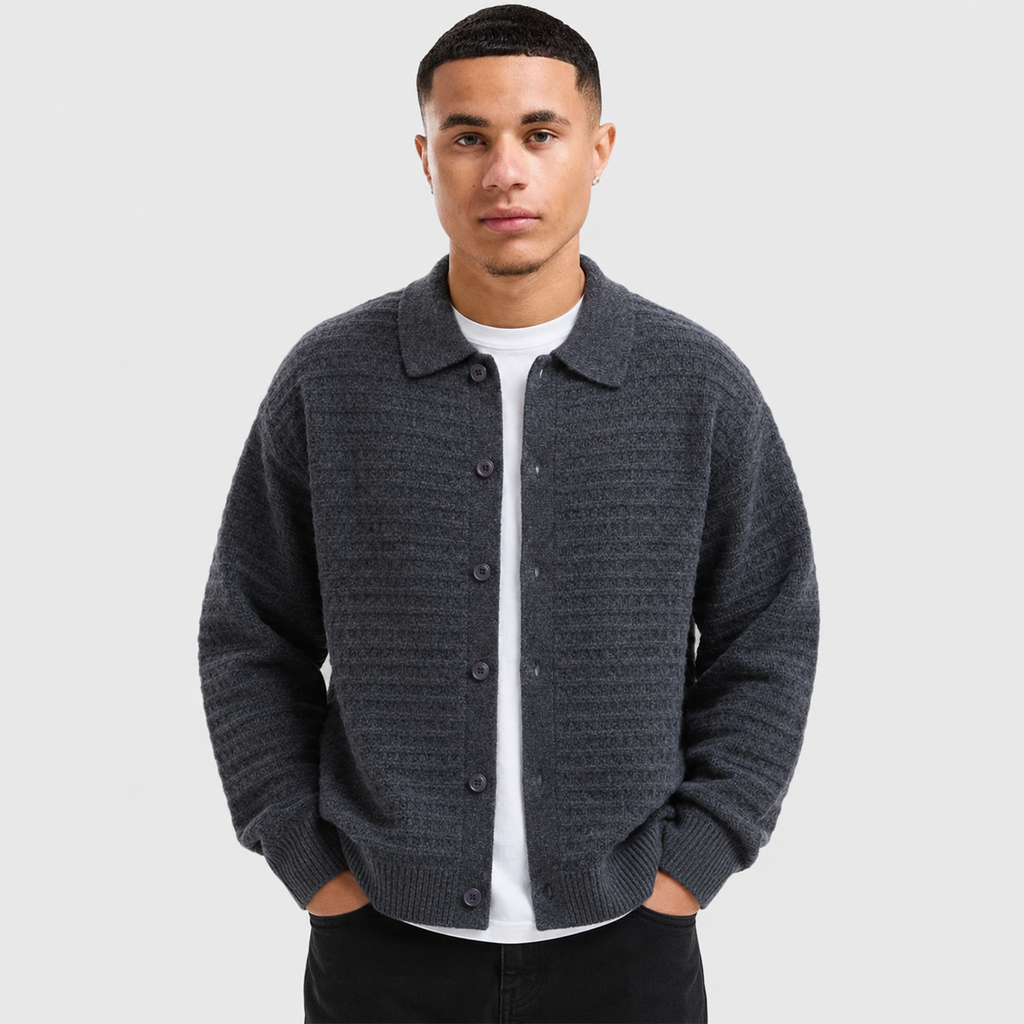 Men's Cardigan Sweater - Casual Everyday Layering Style
