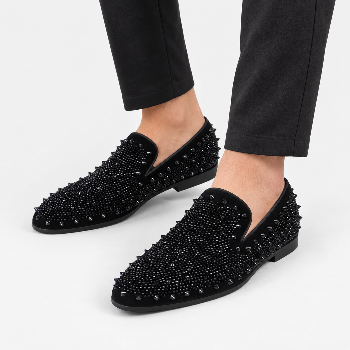 Men's Loafers - Pointed Toe Breathable Slip-On Shoes