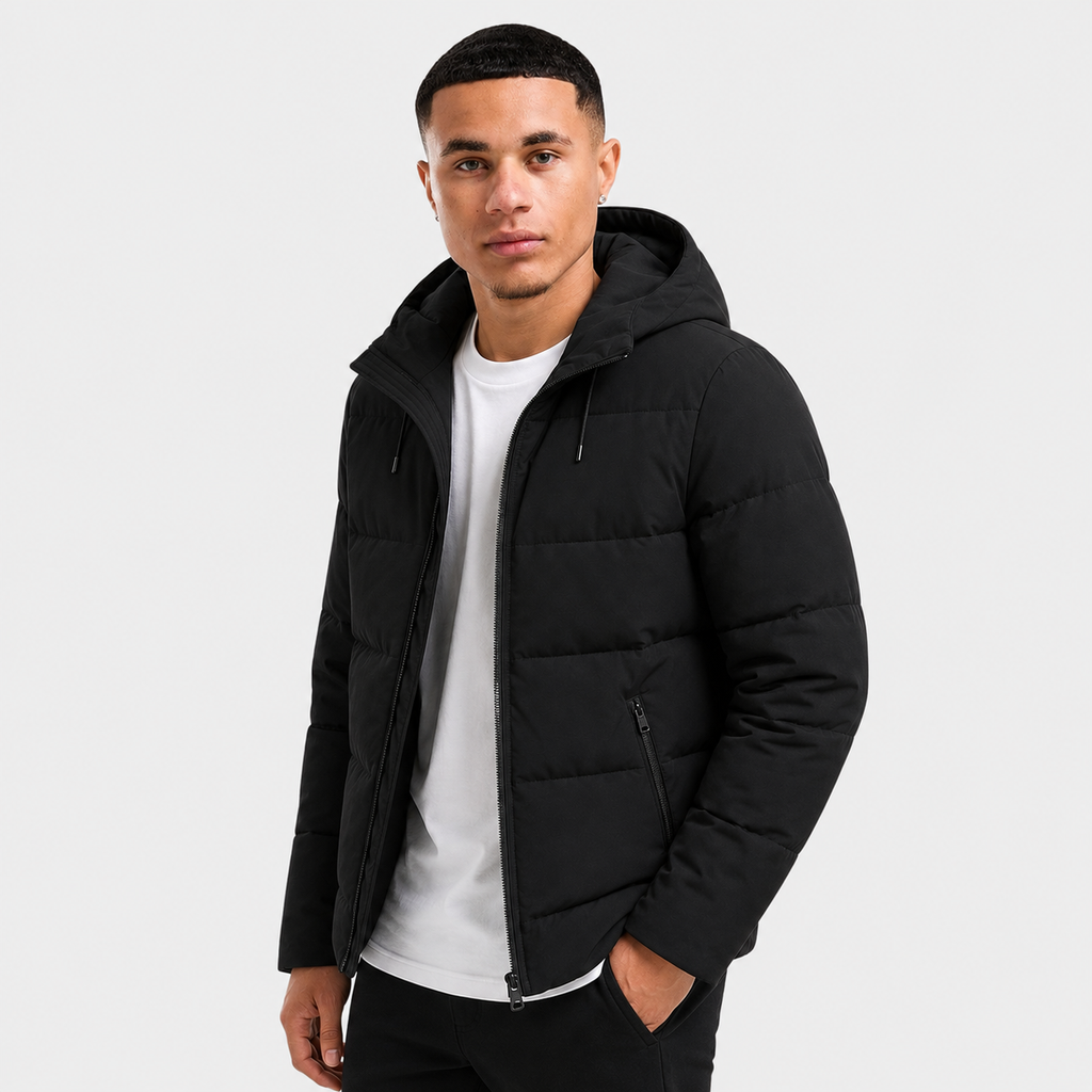 Men's Casual Jacket - Polyester Solid Color Outerwear