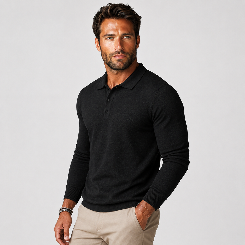 Men's Striped Long Sleeve Shirt - Casual Everyday Top