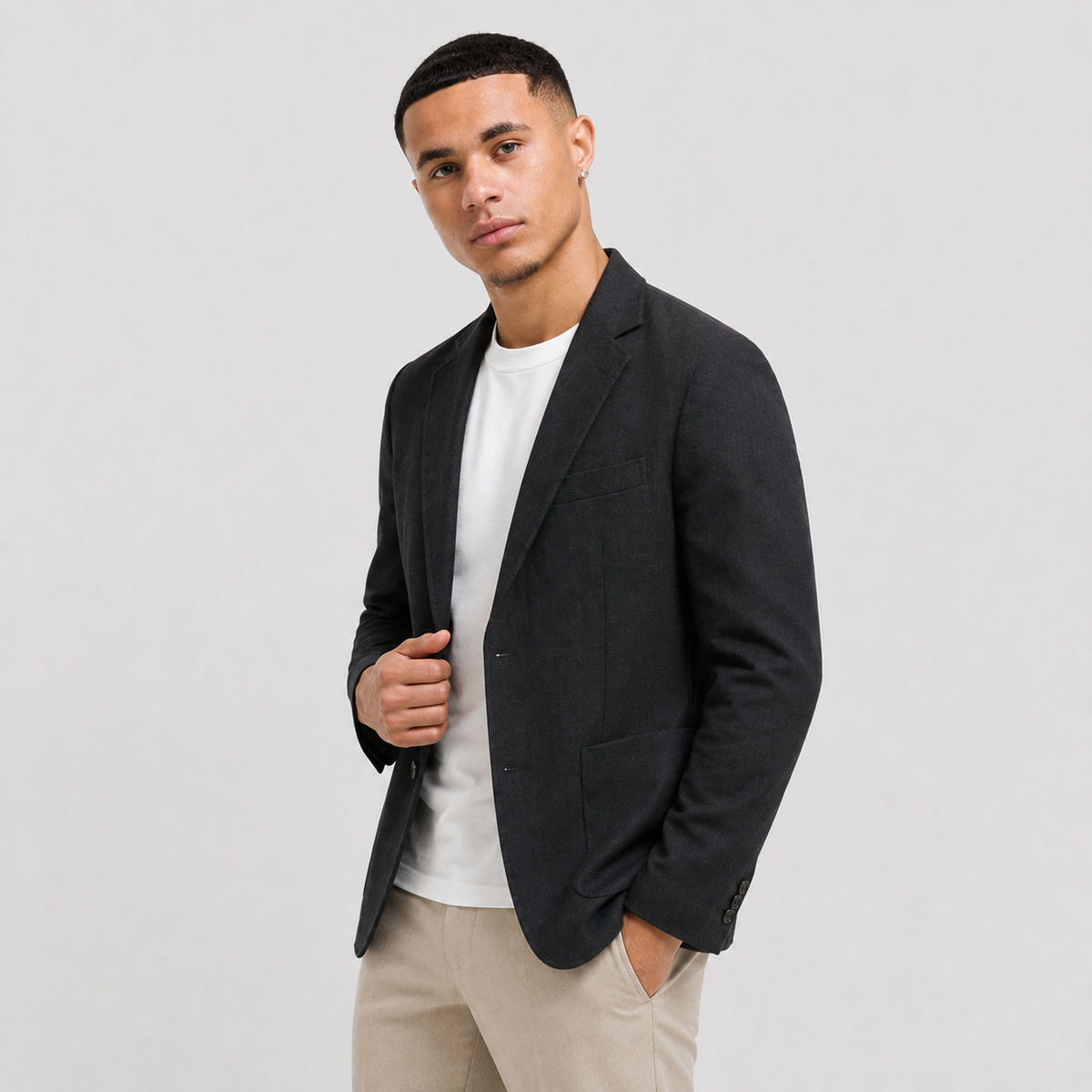 Men's Linen Blazer - Lightweight Relaxed Fit Casual Jacket