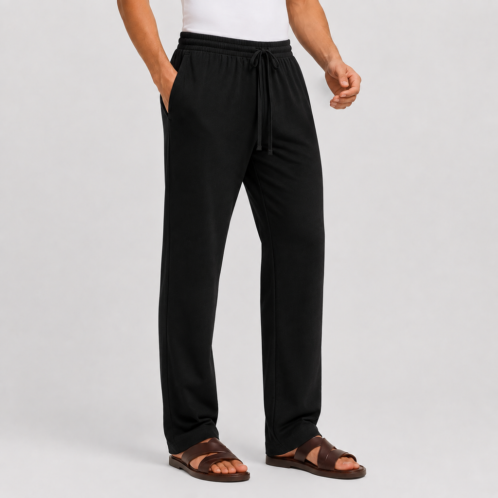 Men's Cotton Trousers - Slim Fit Casual Pants