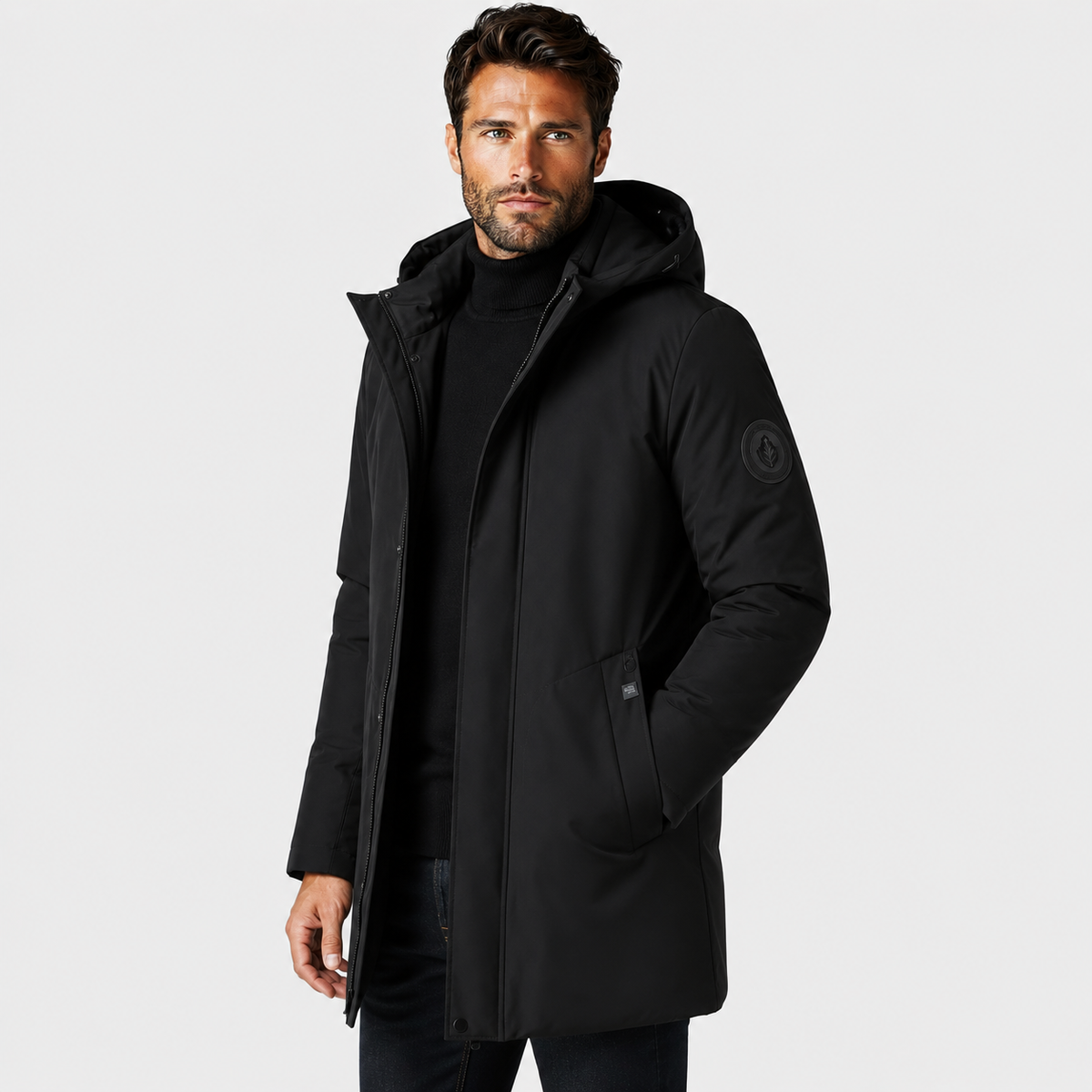 Men's Hooded Coat - Breathable Loose Fit Outerwear