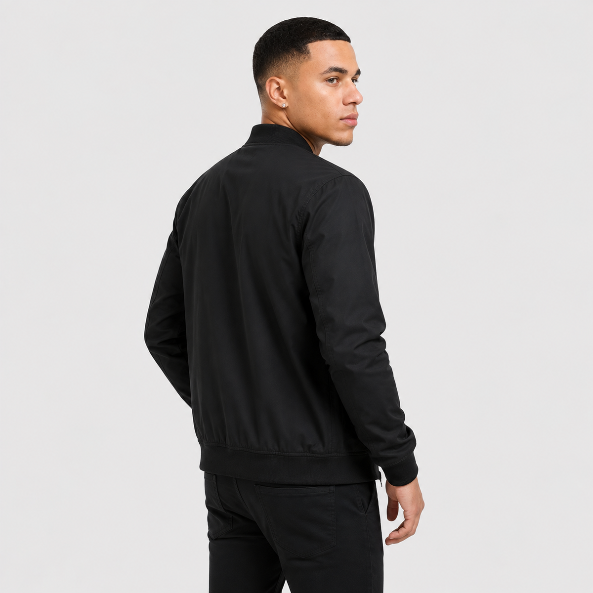 Men's Baseball Jacket - Long Sleeve Casual Style