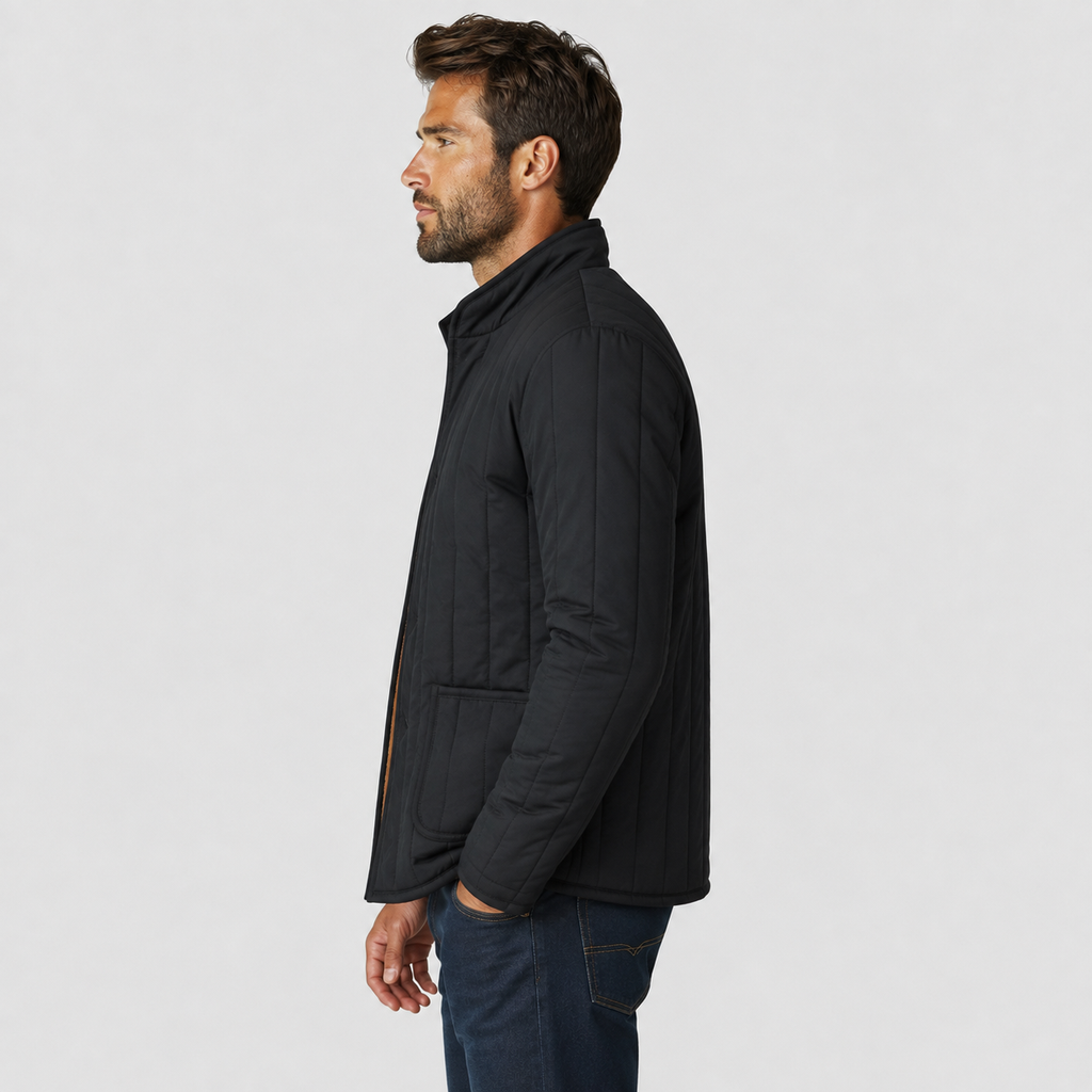 Men's Padded Winter Jacket - Polyester Filled Outerwear