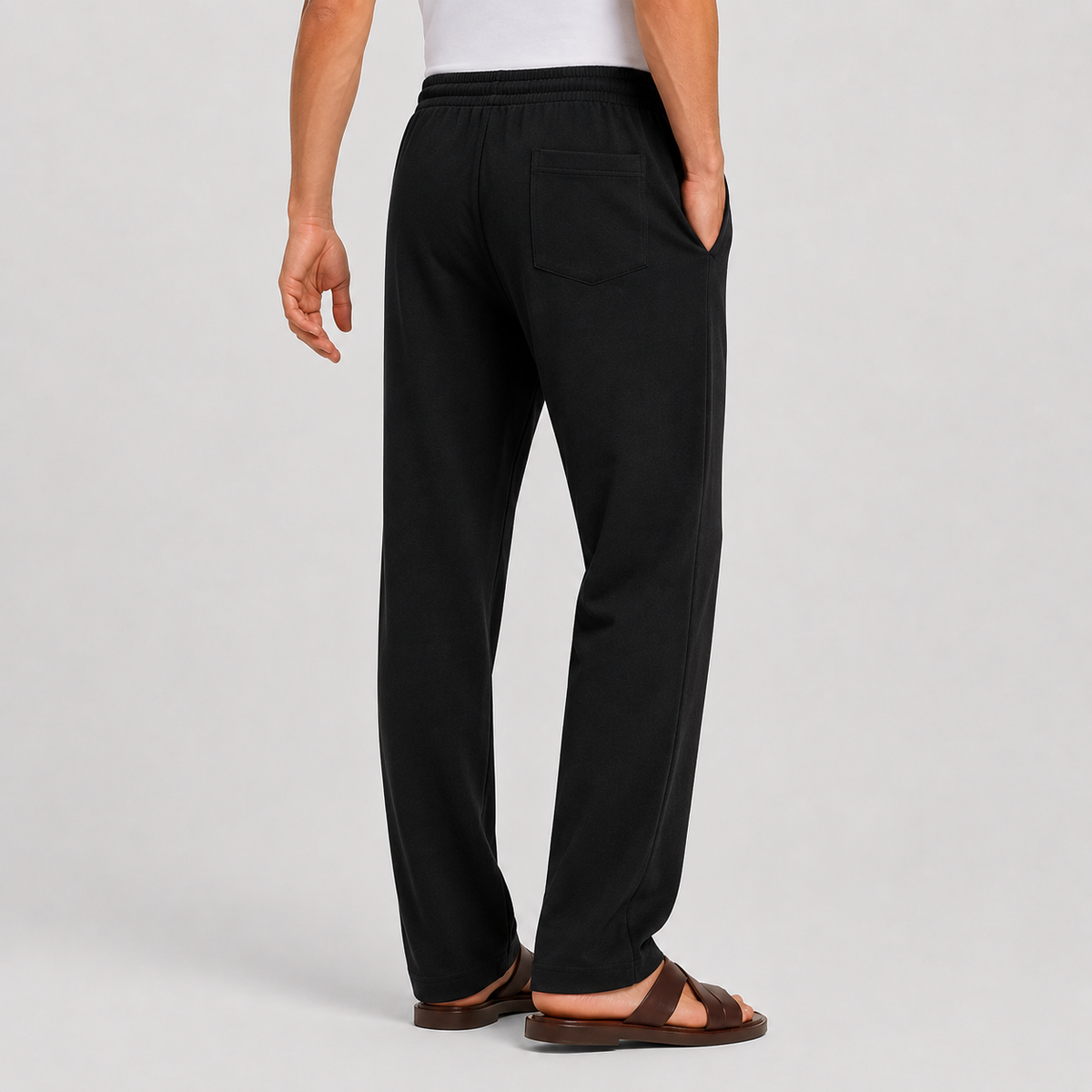 Men's Cotton Trousers - Slim Fit Casual Pants