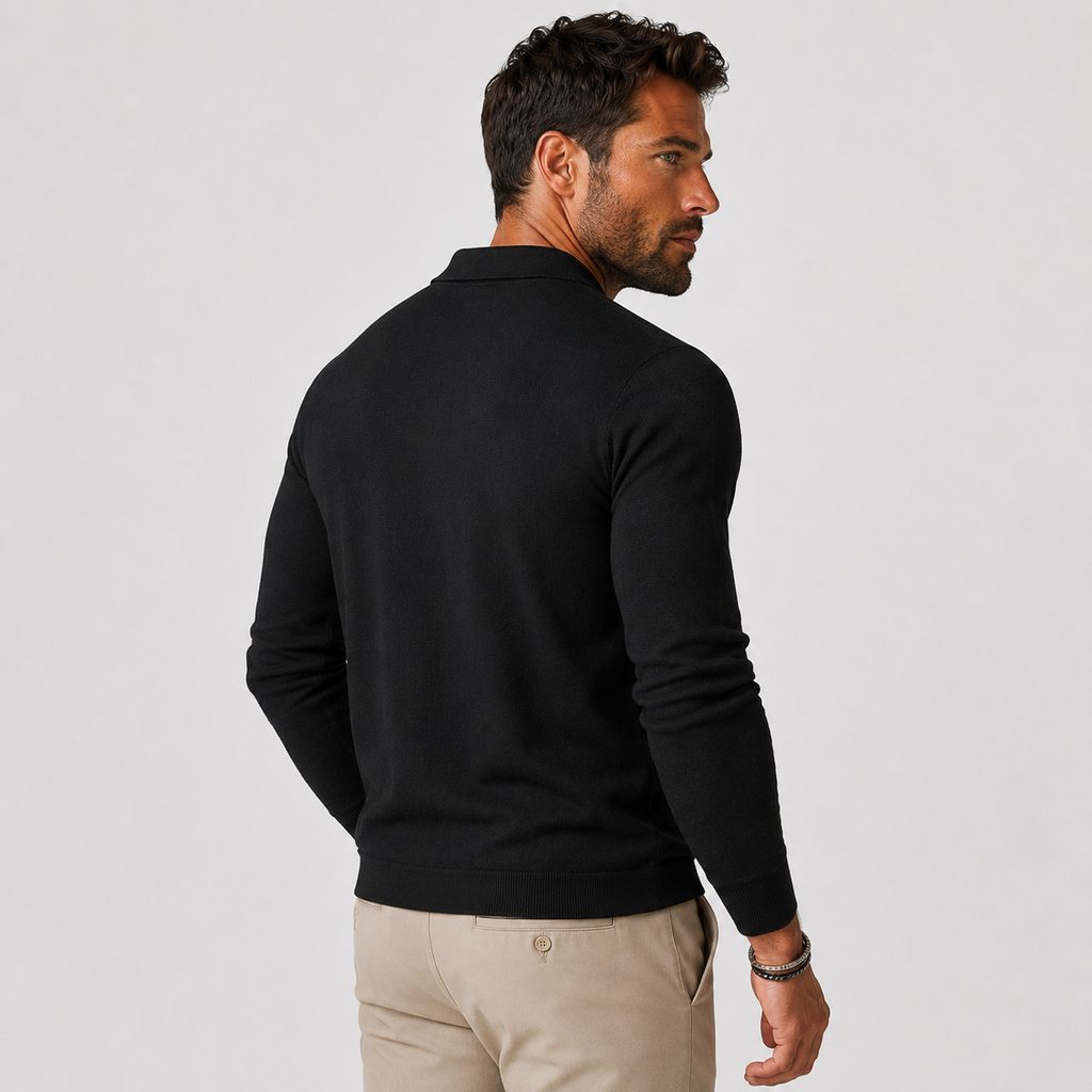 Men's Striped Long Sleeve Shirt - Casual Everyday Top