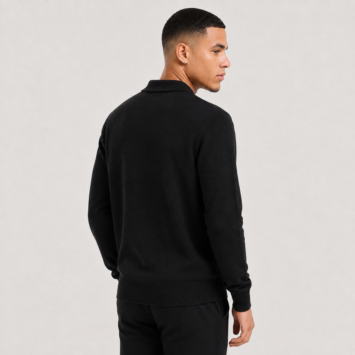 Men's Pullover Sweater - Loose Fit Long Sleeve Casual