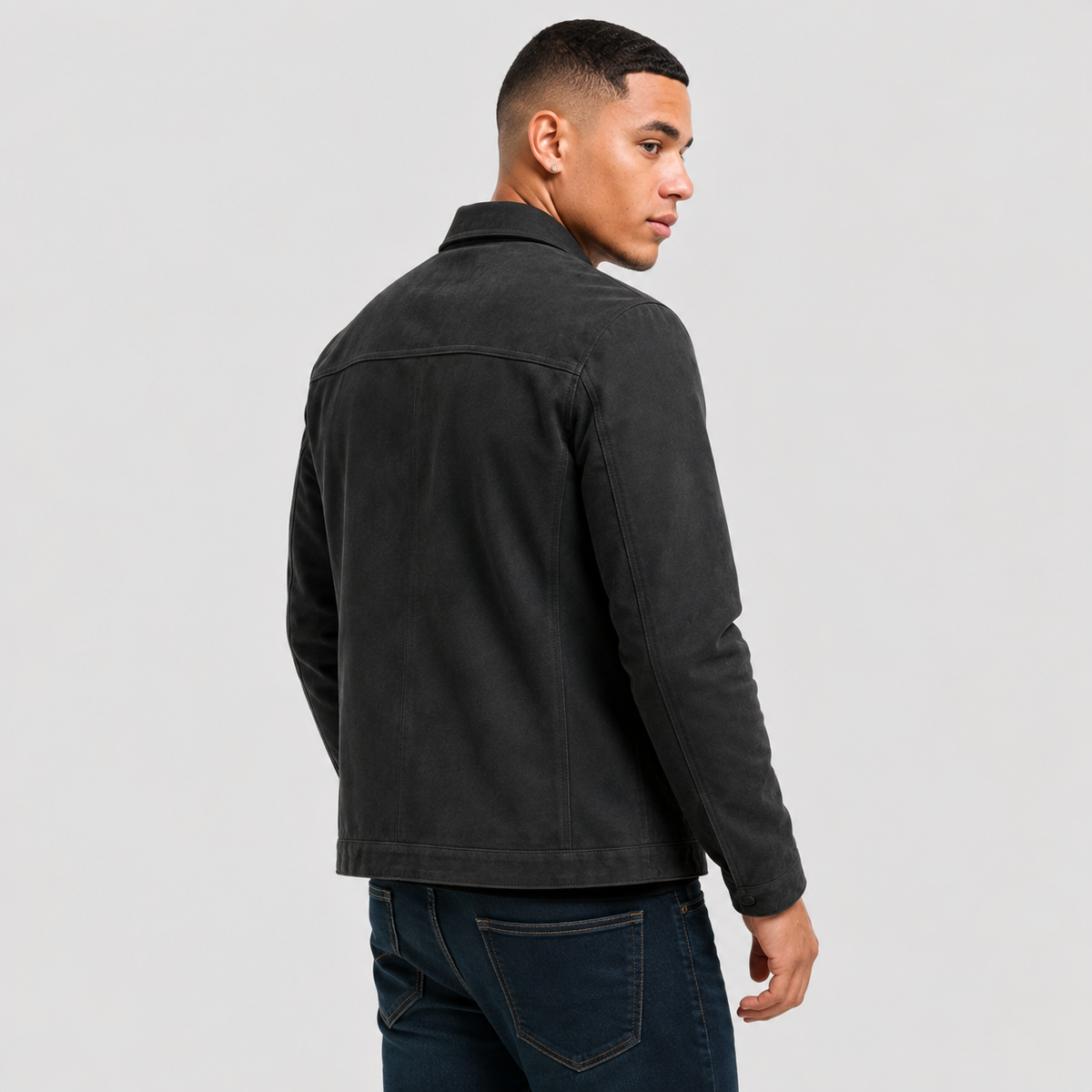 Men's Lapel Jacket - Non-Iron Casual Jacket with Pockets