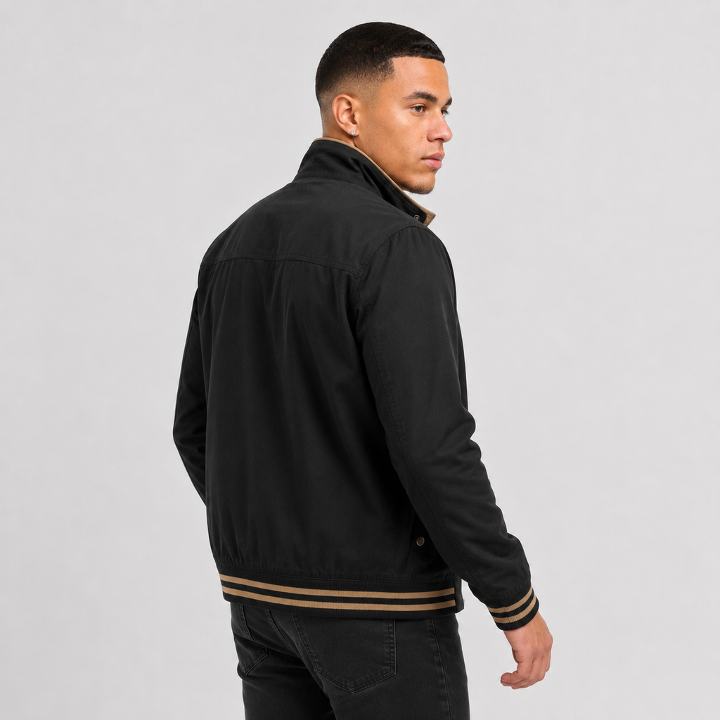 Men's Cotton Jacket - Washed Casual Spring Fall Coat