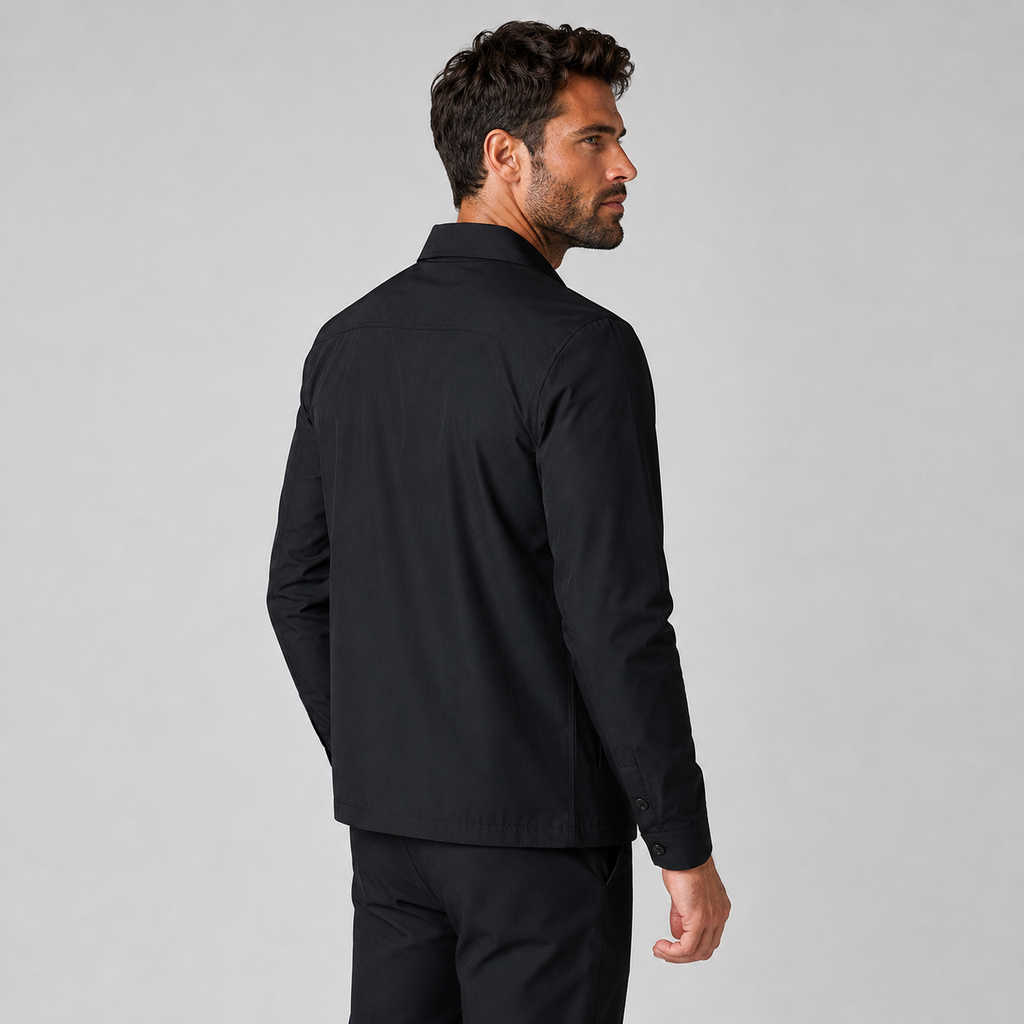 Men's Lapel Jacket - Solid Color Loose Fit Casual Style