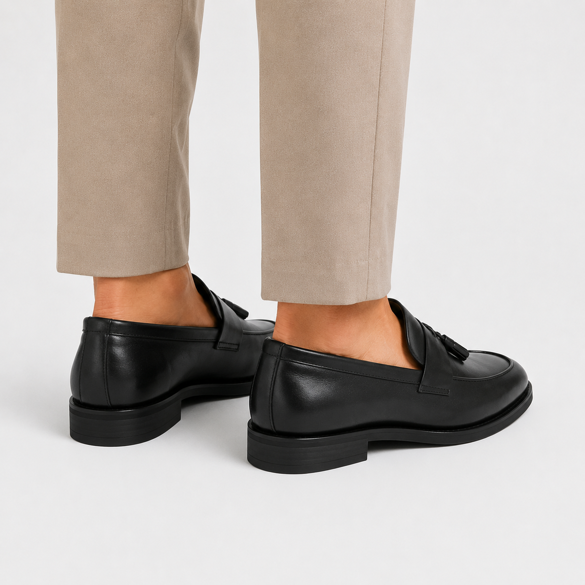 Men's Tassel Loafers - Microfiber Leather Dress Shoes