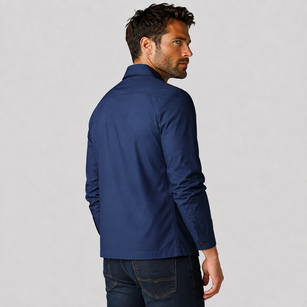 Men's Lapel Jacket - Solid Color Loose Fit Casual Style
