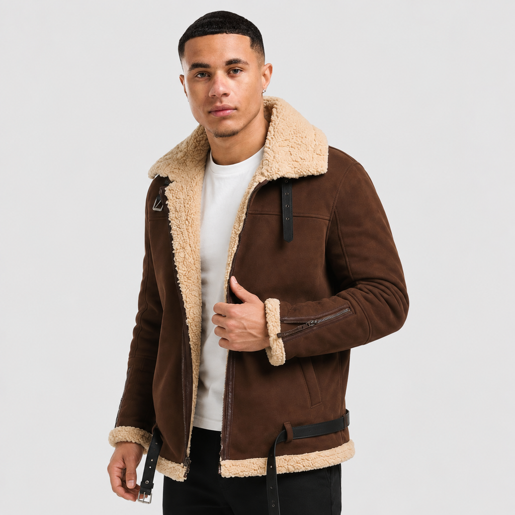 Men's Faux Fur Jacket - Thickened Casual Winter Style