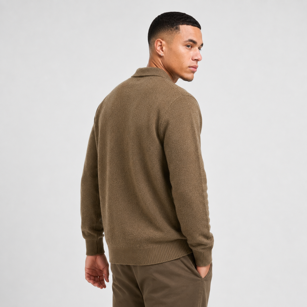 Men's Pullover Sweater - Loose Fit Long Sleeve Casual