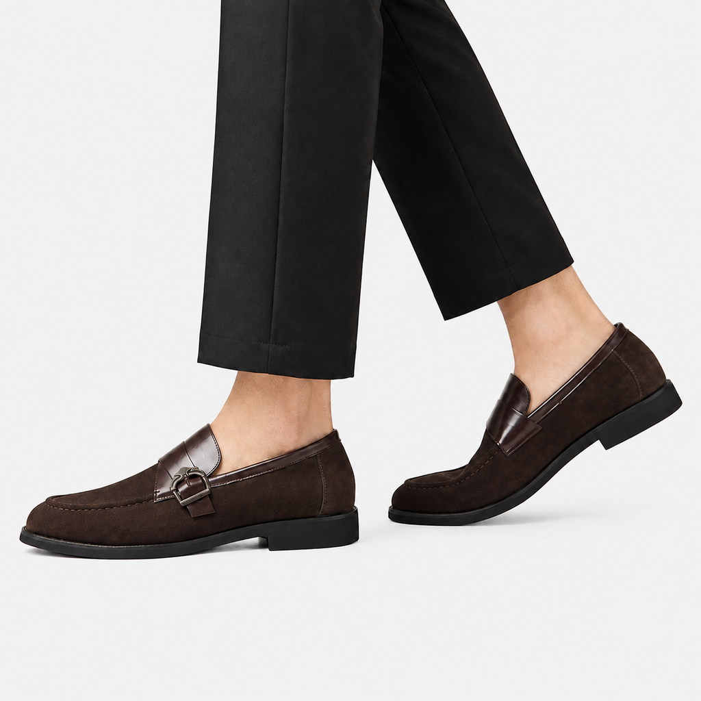 Men's Loafers - PU Upper Rubber Sole Classic Slip-On Shoes