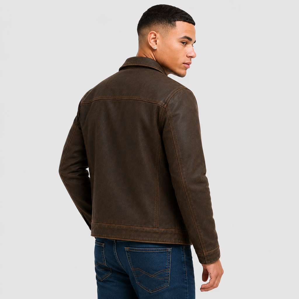 Men's Lapel Jacket - Non-Iron Casual Jacket with Pockets
