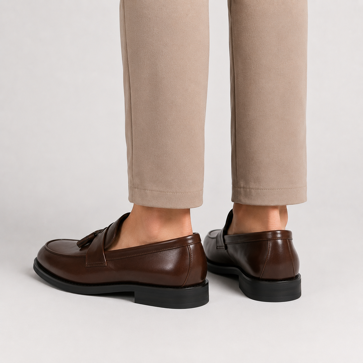Men's Tassel Loafers - Microfiber Leather Dress Shoes