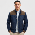 Men's Casual Jacket - Slim Fit Patchwork Spring Fall