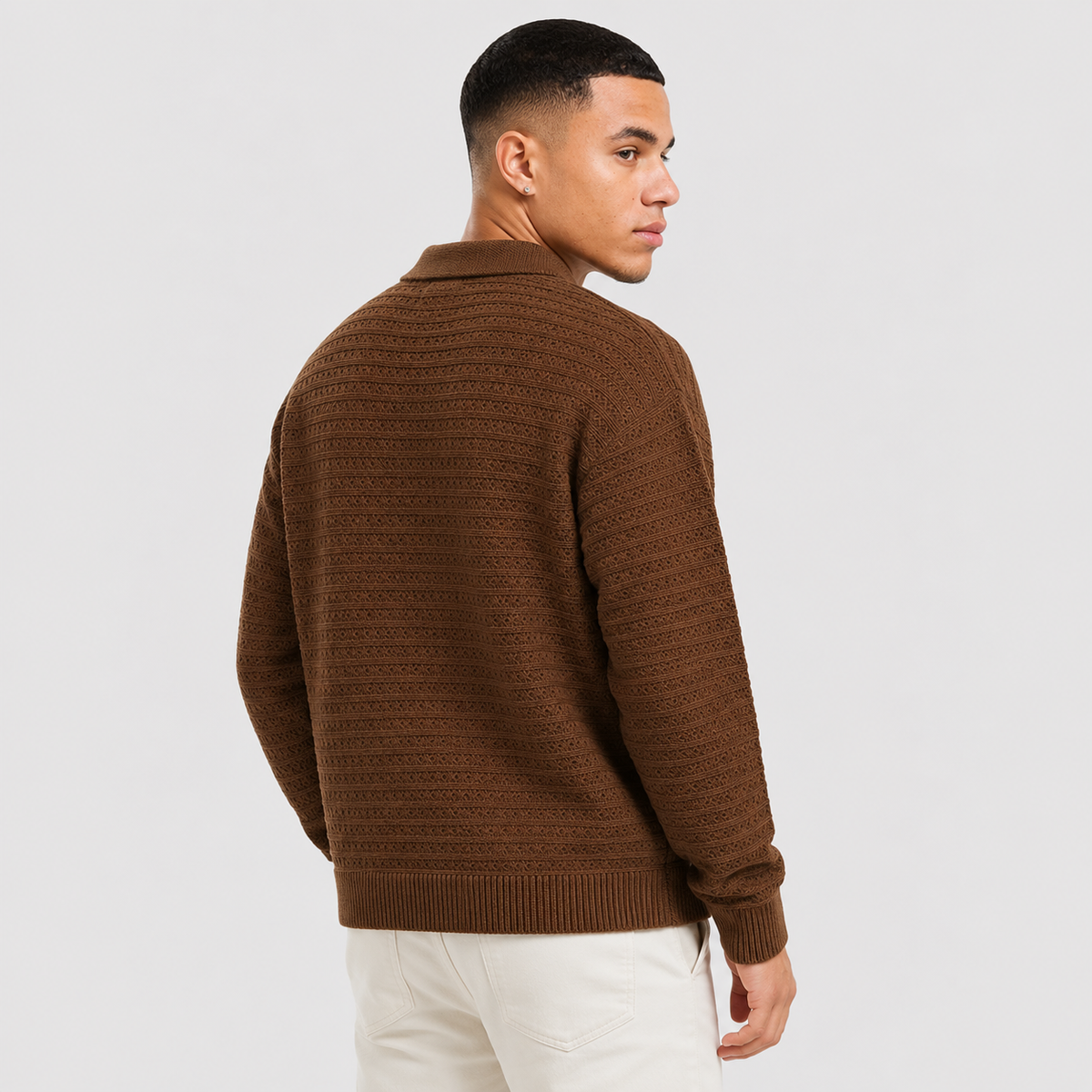 Men's Cardigan Sweater - Casual Everyday Layering Style