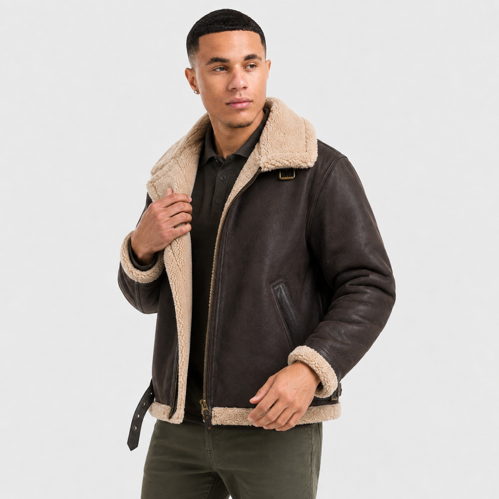 Men's Faux Fur Jacket - Thickened Casual Winter Style
