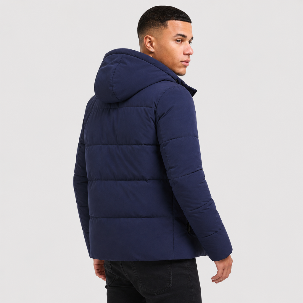 Men's Casual Jacket - Polyester Solid Color Outerwear