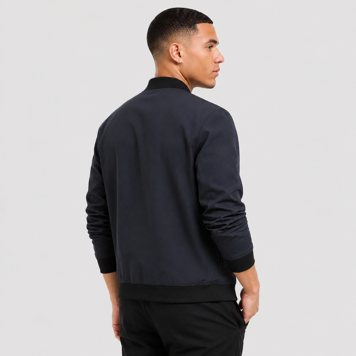 Men's Baseball Jacket - Long Sleeve Casual Style