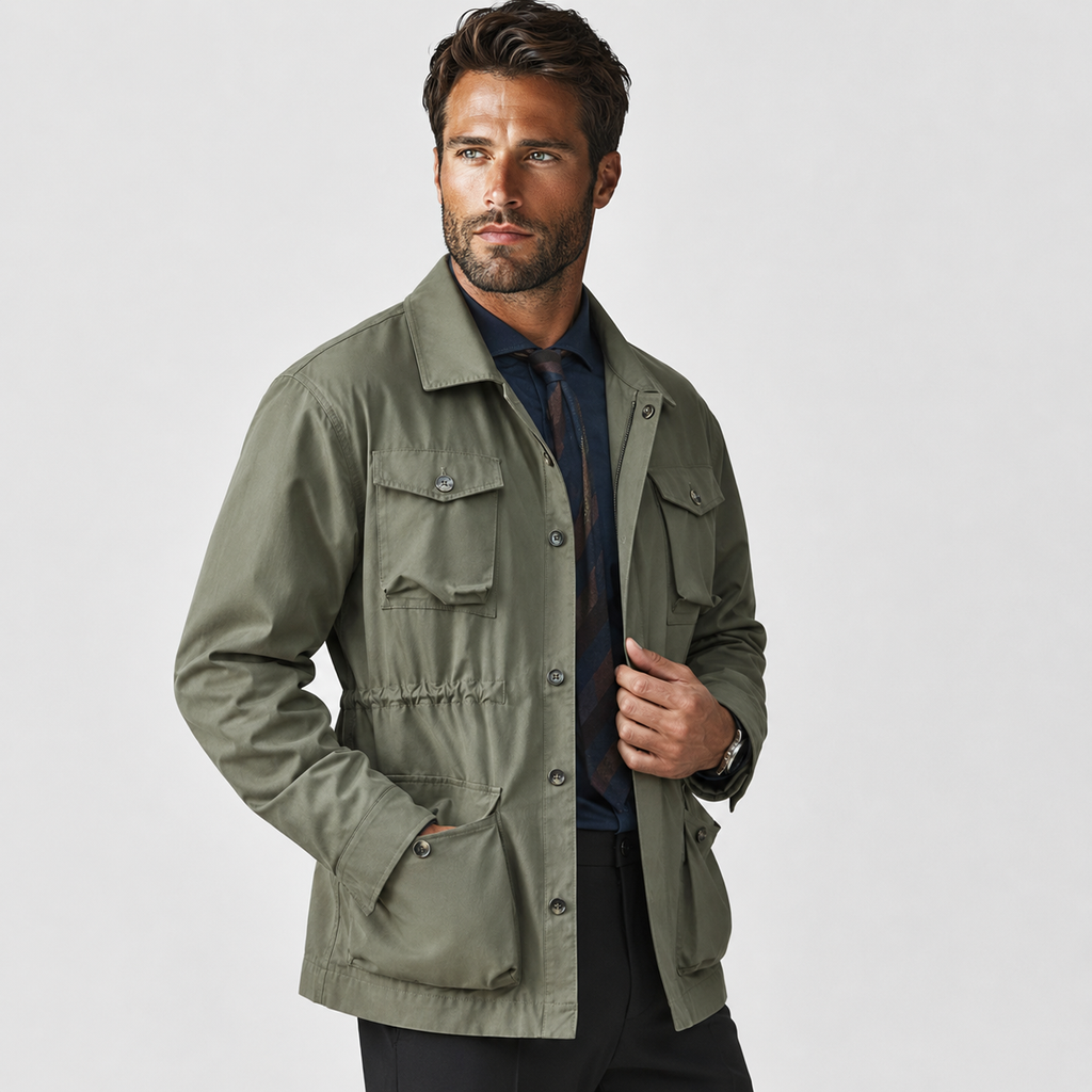 Men's Vintage Jacket - Lapel Collar Single-Breasted Coat