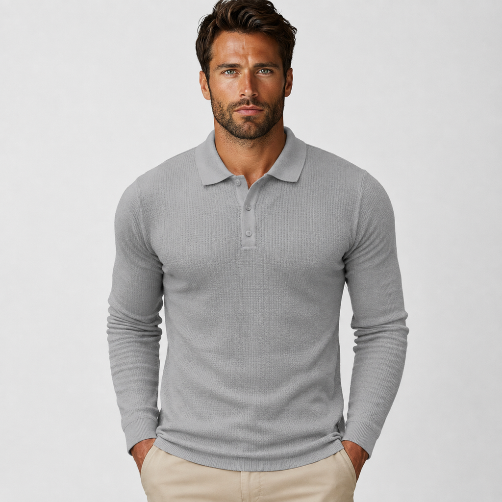Men's Striped Long Sleeve Shirt - Casual Everyday Top
