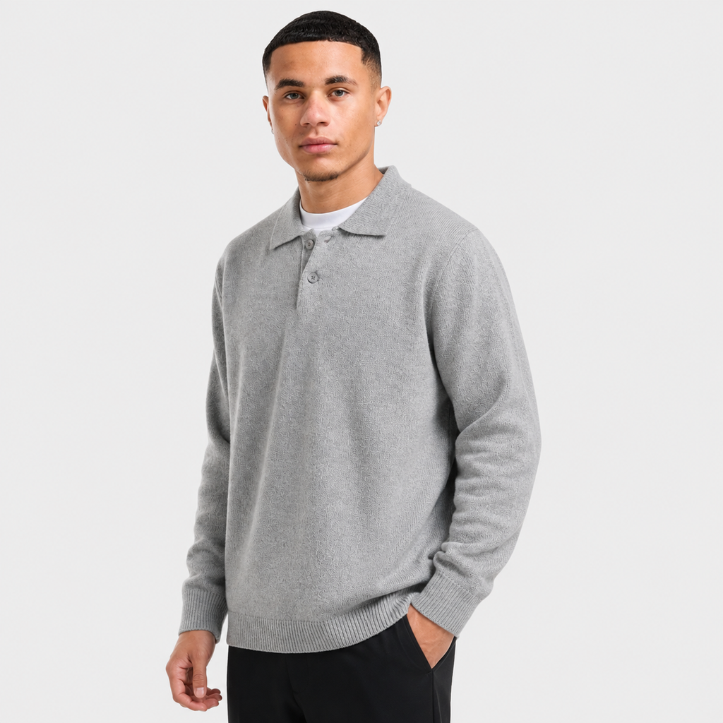 Men's Pullover Sweater - Loose Fit Long Sleeve Casual