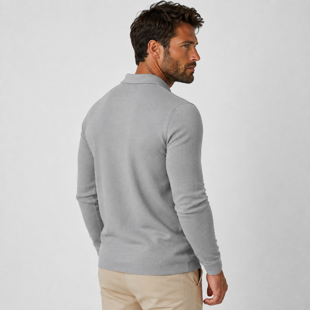 Men's Striped Long Sleeve Shirt - Casual Everyday Top