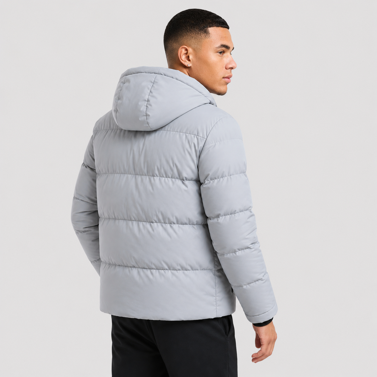 Men's Casual Jacket - Polyester Solid Color Outerwear