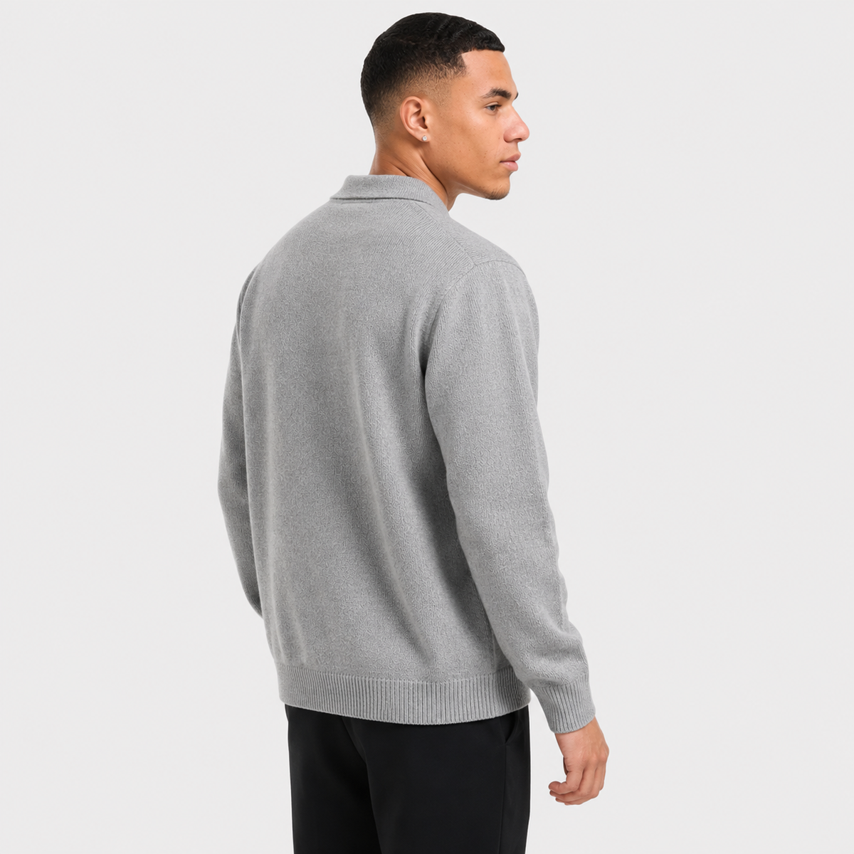 Men's Pullover Sweater - Loose Fit Long Sleeve Casual