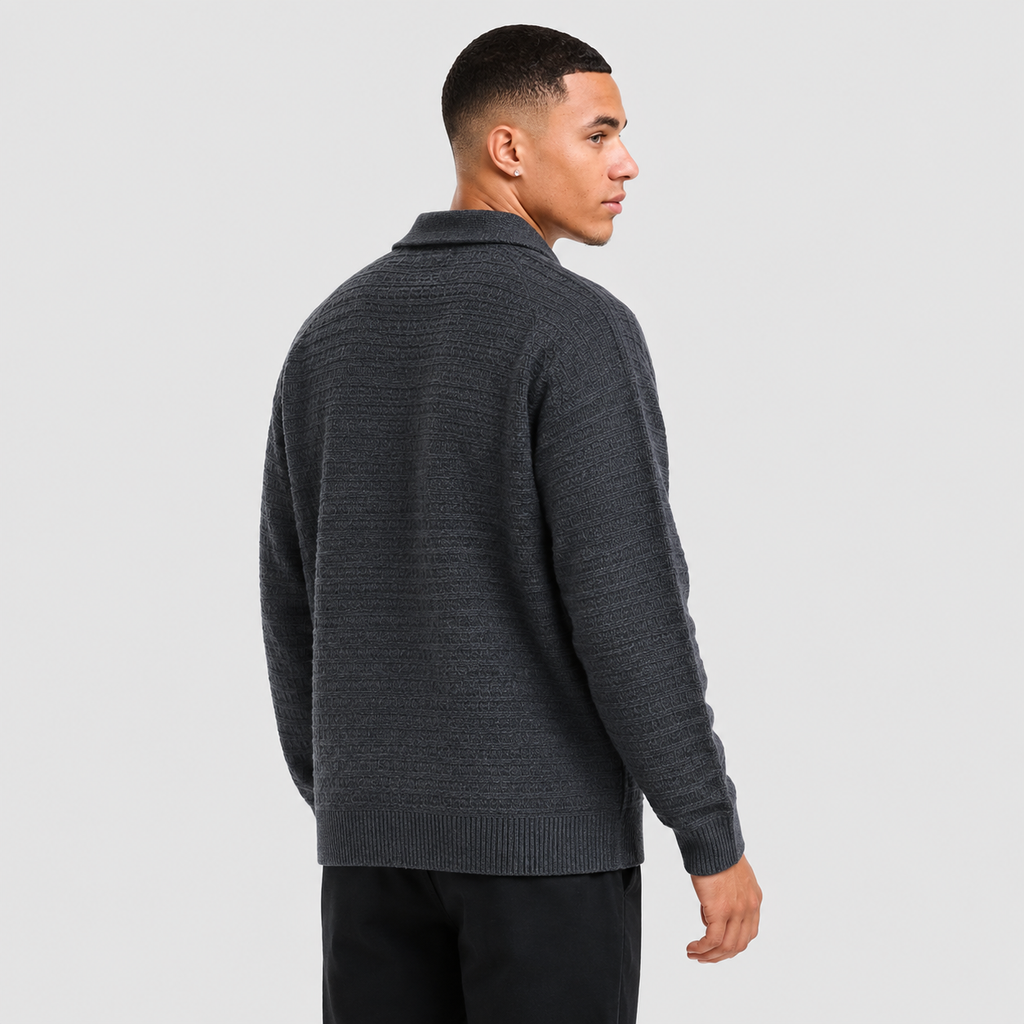 Men's Cardigan Sweater - Casual Everyday Layering Style