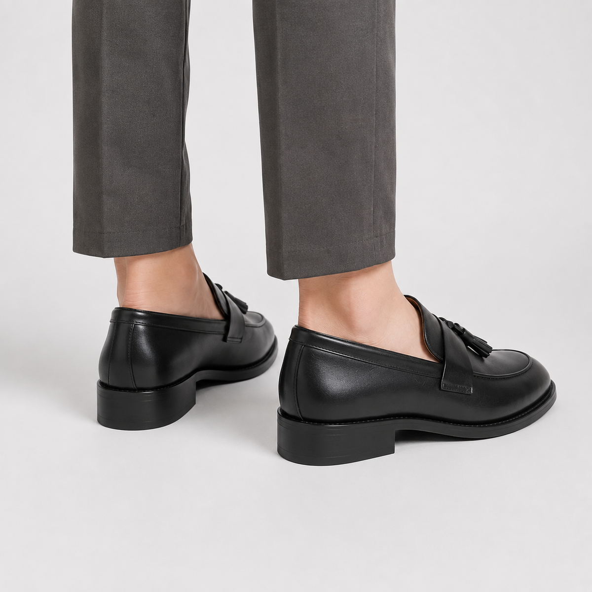 Men's Tassel Loafers - Microfiber Leather Dress Shoes