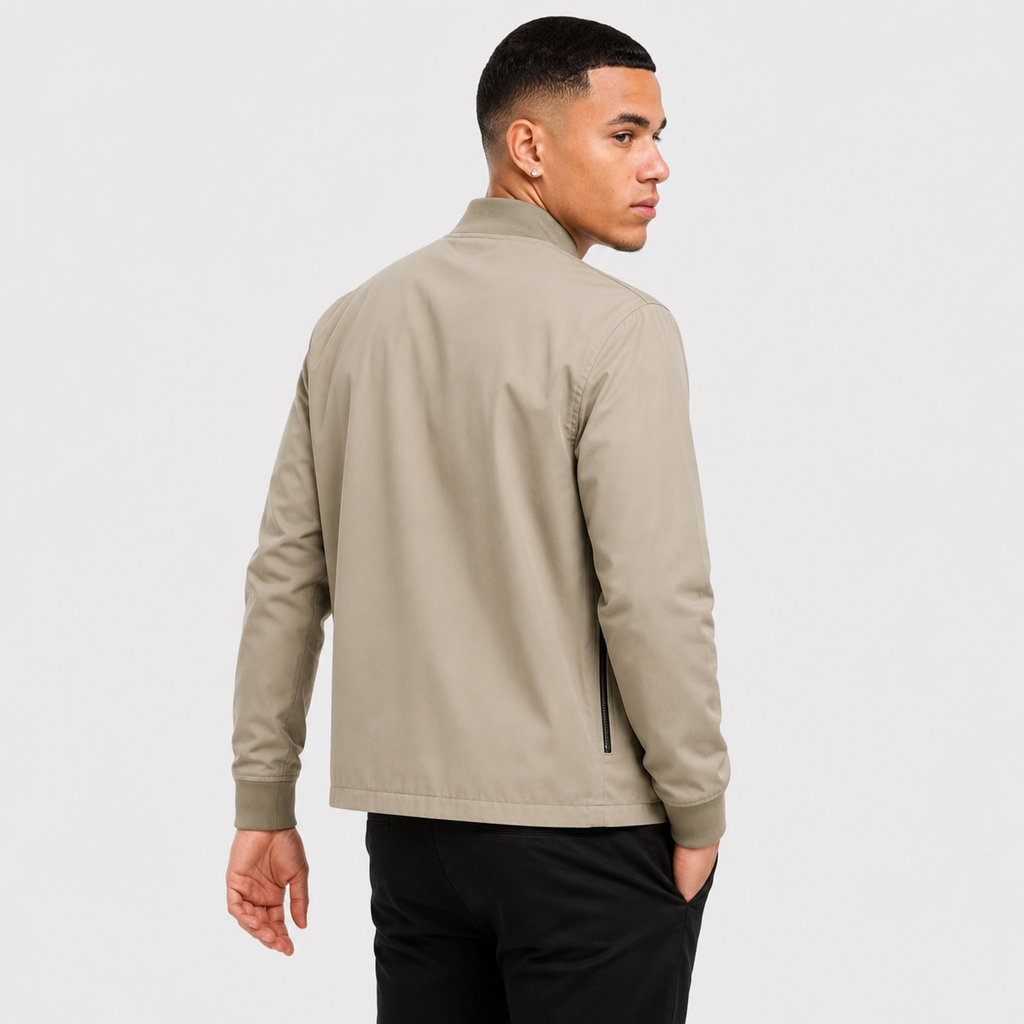 Men's Baseball Jacket - Long Sleeve Casual Style