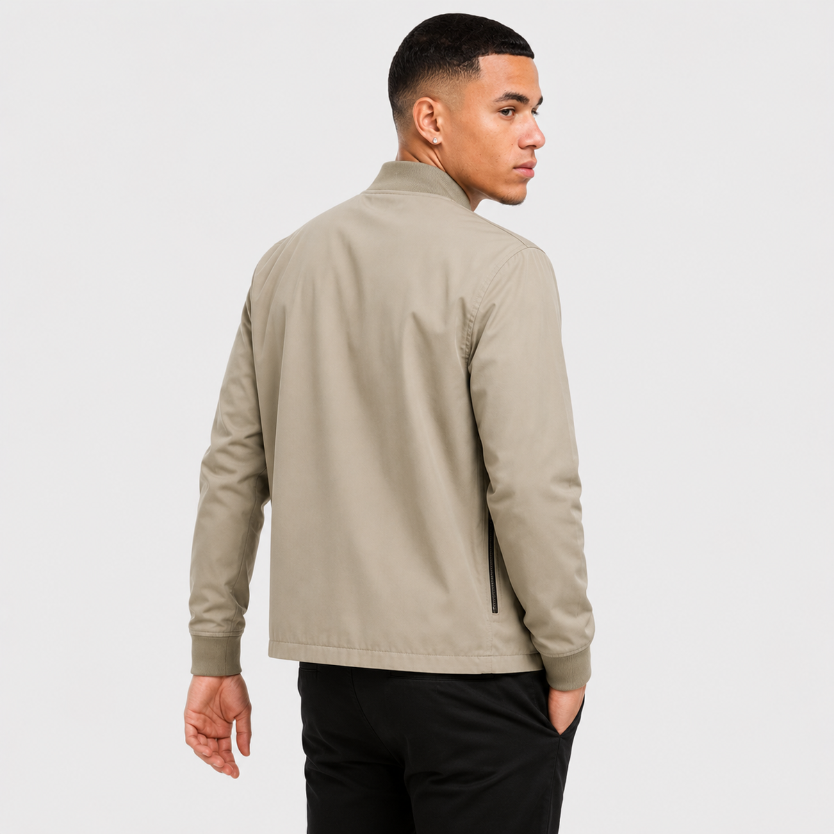 Men's Baseball Jacket - Long Sleeve Casual Style