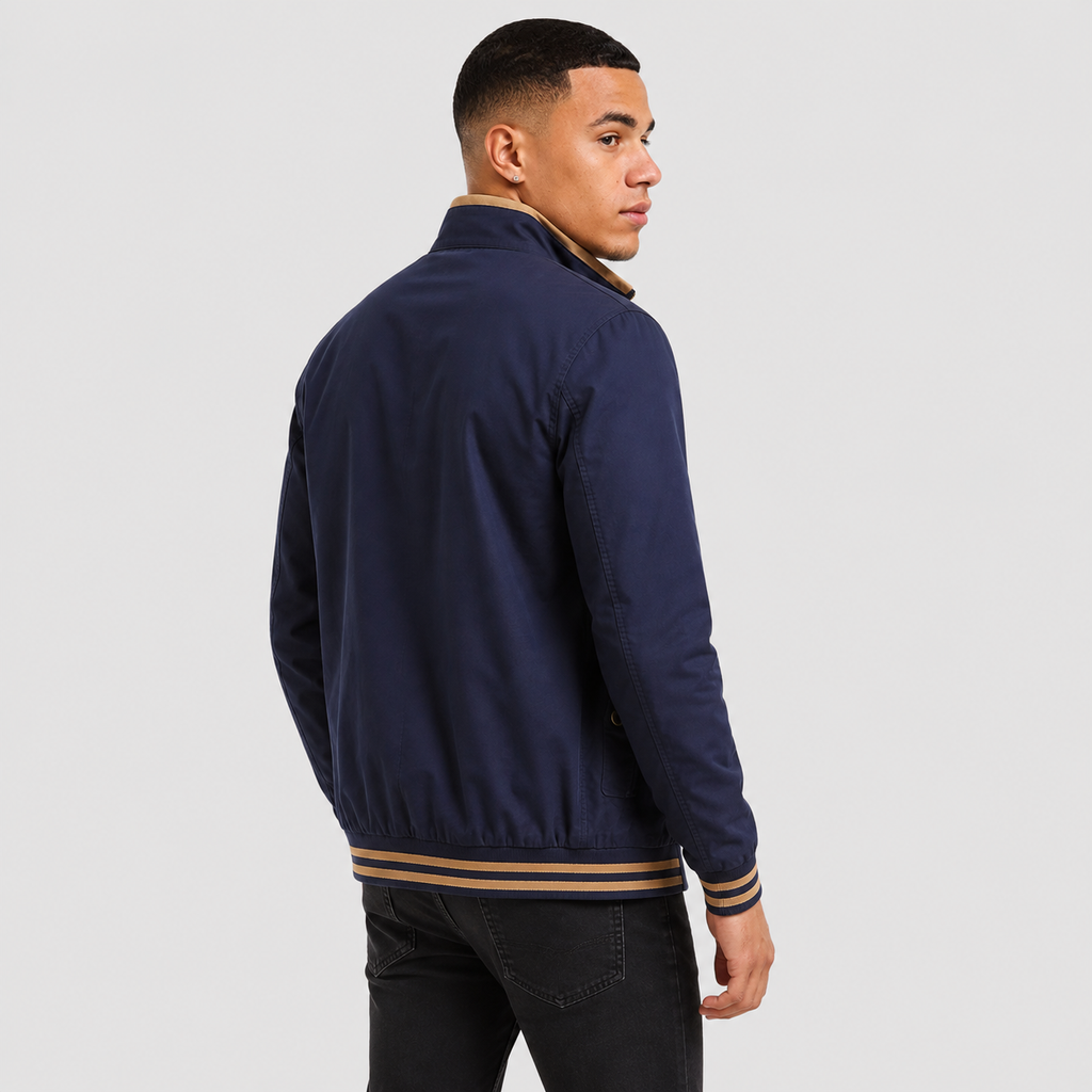 Men's Cotton Jacket - Washed Casual Spring Fall Coat