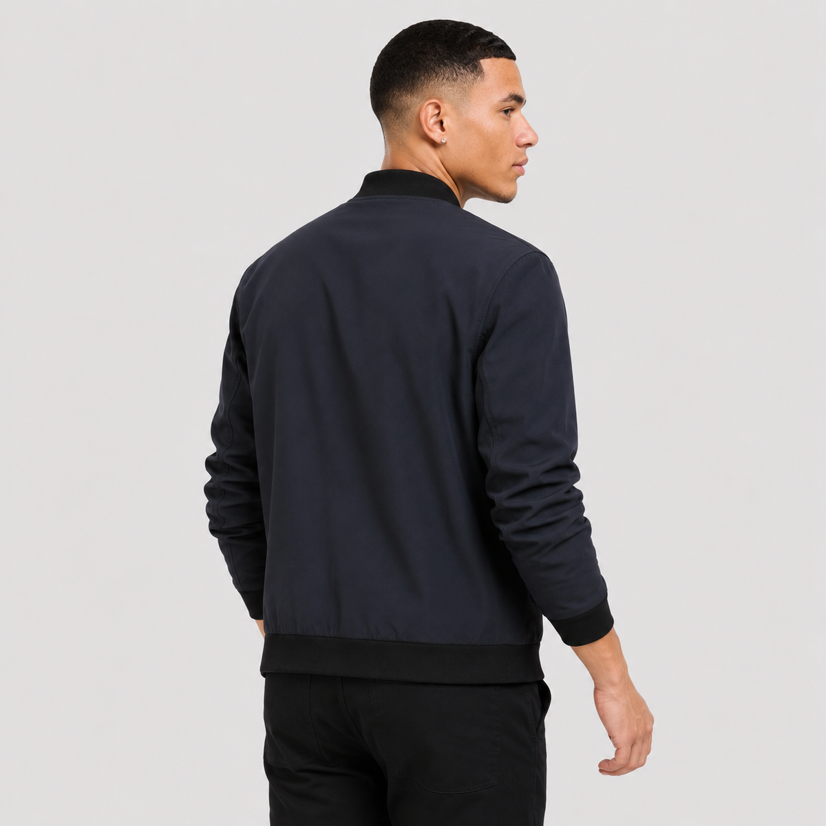 Men's Baseball Jacket - Long Sleeve Casual Style