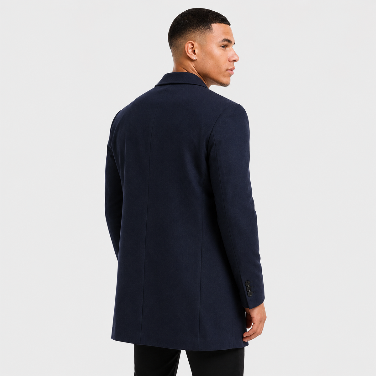 Men's Trench Coat - Long Slim Fit Winter Overcoat